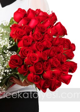 51 Kırmızı Gül Buketi